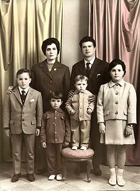 Bontà Giuseppe e Brancato Placida con i figli