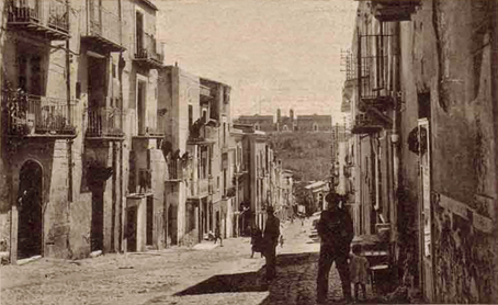 La via Umberto nella prima metą del 1900 del XX. sec.